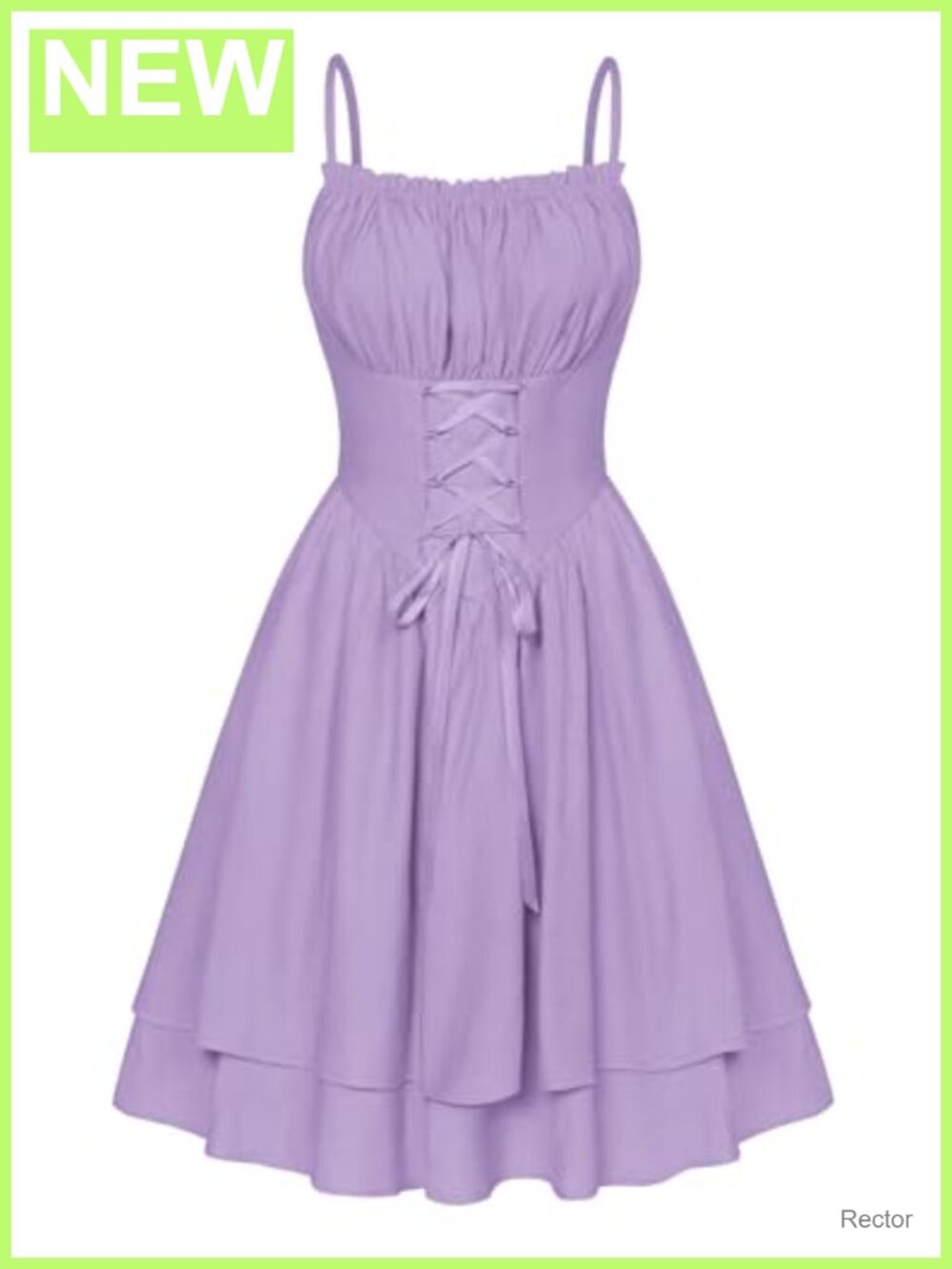 Chiffon Corset Mini Dress Lace-Up Lined Sleeveless